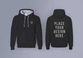 black hoodie mockup
