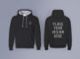 black hoodie mockup