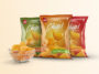 free chips plastic bag mockup