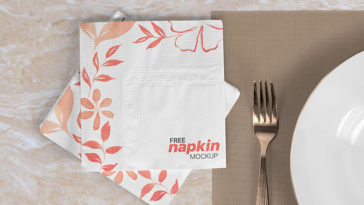 free napkin mockup