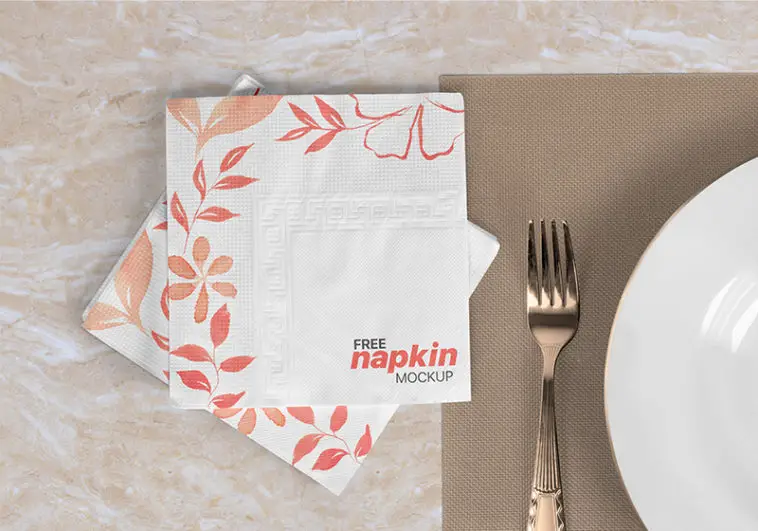 free napkin mockup