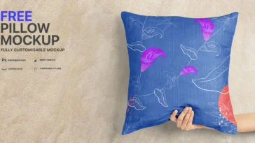 free pillow mockup