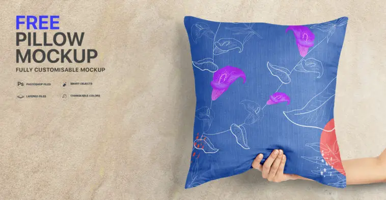 free pillow mockup