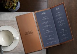 restaurant menu mockup