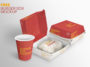 free burger box mockup