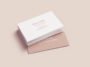 stacked business card mockup