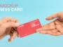 free business card mockup in hands