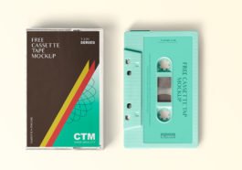 free cassette case mockup