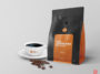 free coffee bag mockup