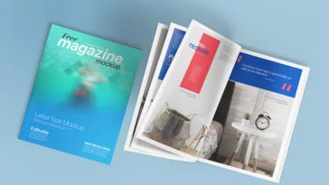 free magazine mockup