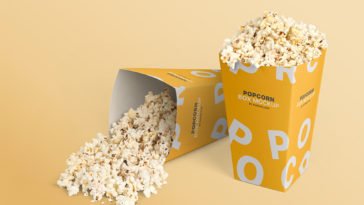 popcorn container mockup