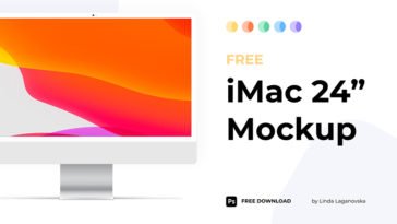 imac 24 inch mockup