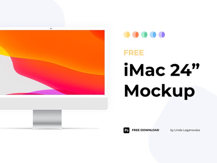 imac 24 inch mockup