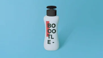 small bottle mockup