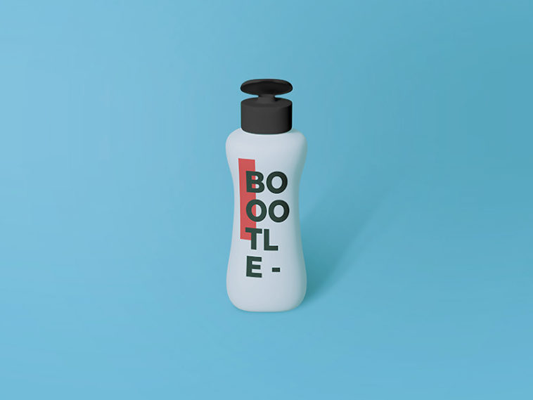 small bottle mockup