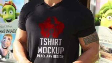 free tshirt mockup dwayne johnson