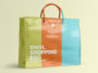 vinyl shopping bag mockup