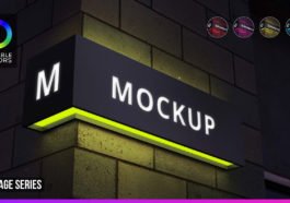 shop facade logo mockup free