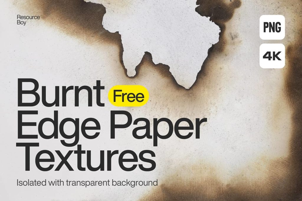 free burnt paper texture
