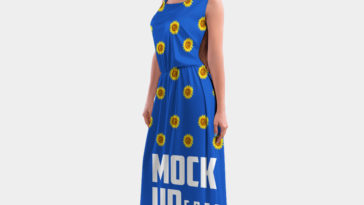 Long Dress MockUp Free Download