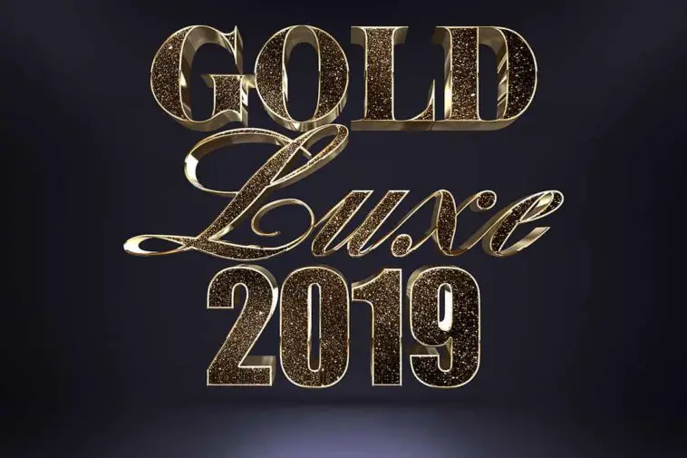 3d gold text effect mockup psd photoshop