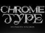 free chrome text effect mockup psd