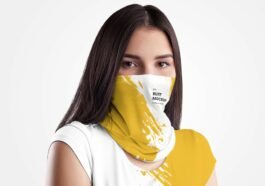 Woman Neck Gaiter / Bandana MockUp