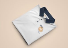 Folded Polo T-shirt MockUp