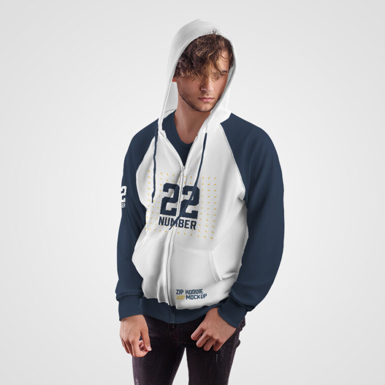 Men Zip Hoodie MockUp