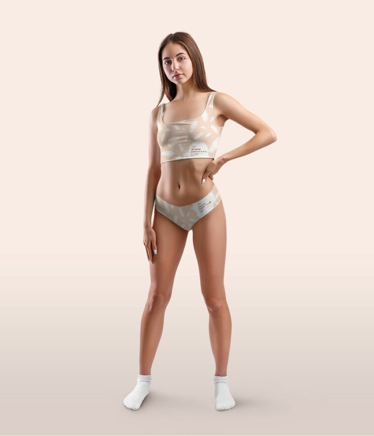 Woman Underwear Set MockUp