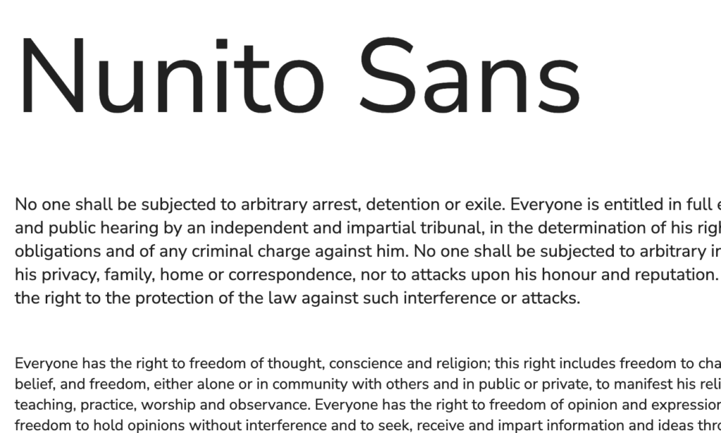 Nunito Sans Font Free Download
